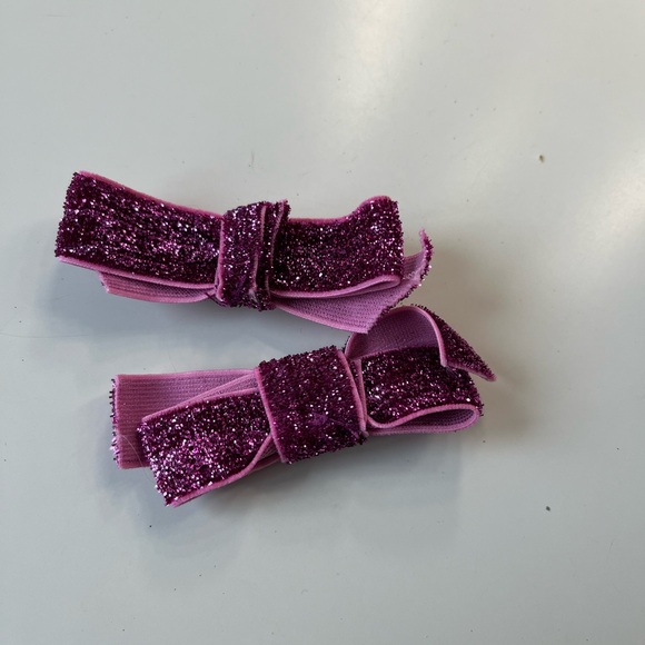 Glitter elastic bows - Picture 3 of 3